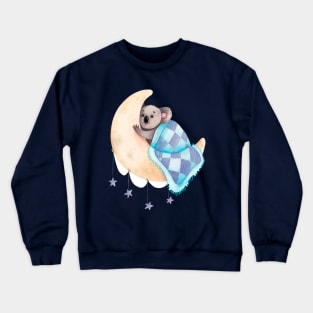 koala moon sleeping Crewneck Sweatshirt